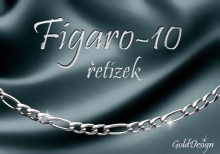 Figaro 10 - řetízek nerez ocel